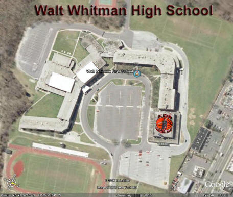Walt Whitman High School overhead photo