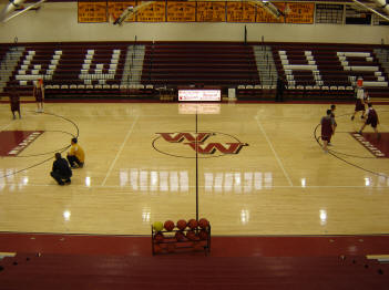 North gym interior view