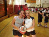 Friends take a minute from the court for a picture