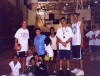 This team takes the opportunity for a team photo
